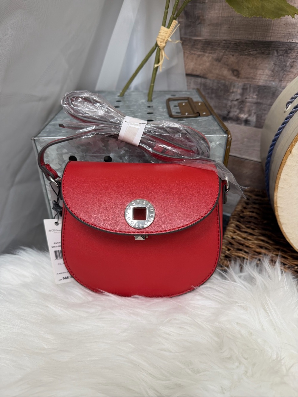NWT BCBG Generation Red Crossbody Bag OS